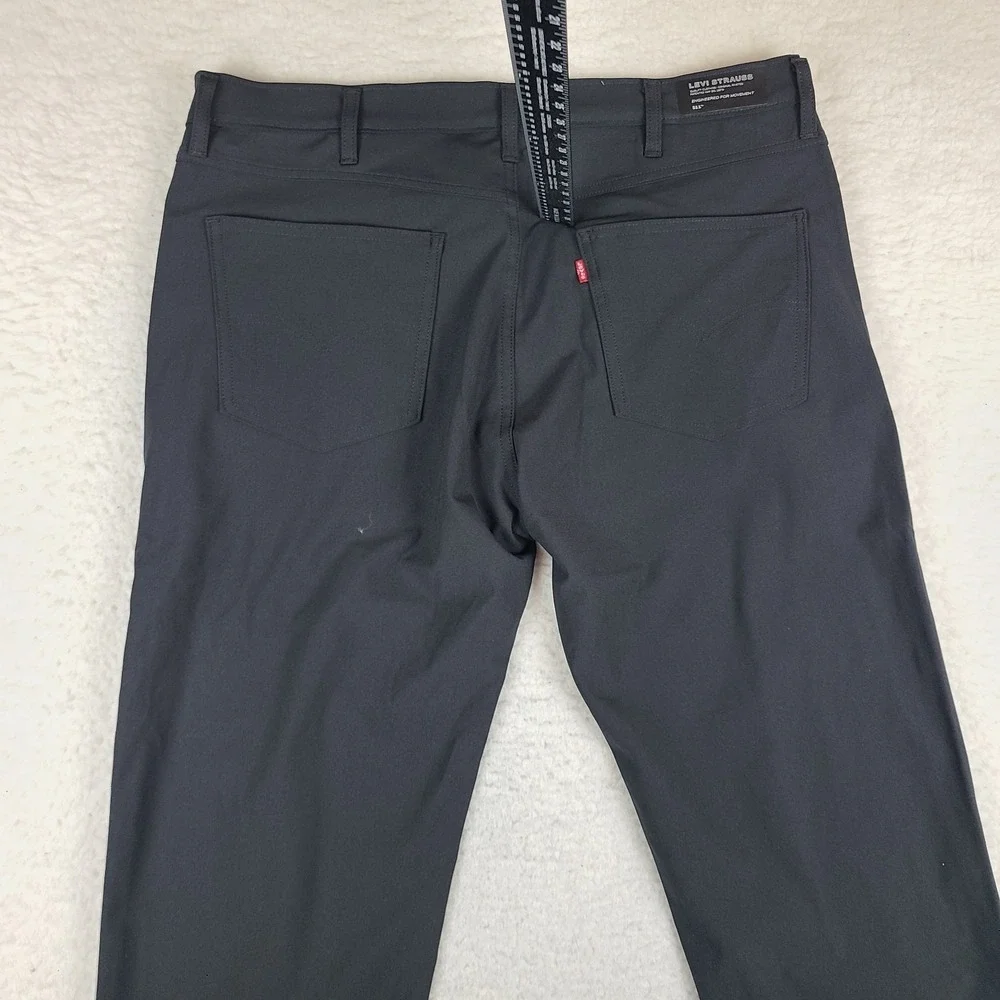 Levi's 511 Pants Mens 38x32 Black‎ Engineered For Movement Performance Tech Golf